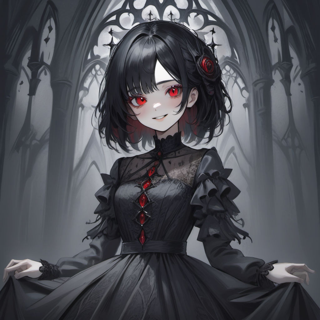 𝓂𝒶𝓃ℊ𝒶  Dark anime, Gothic anime girl, Dark anime girl