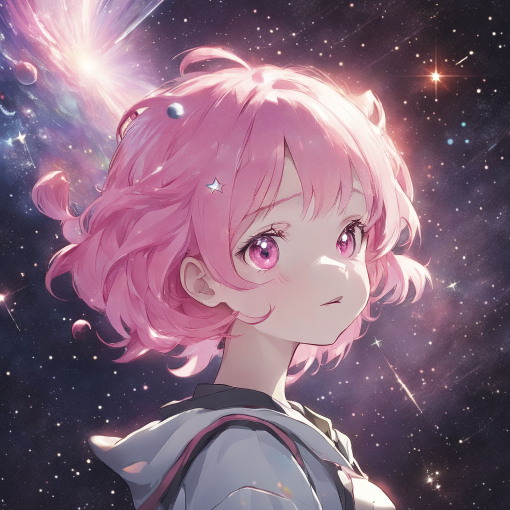 Flowy Natural Wavy Anime Messy Hair Pink