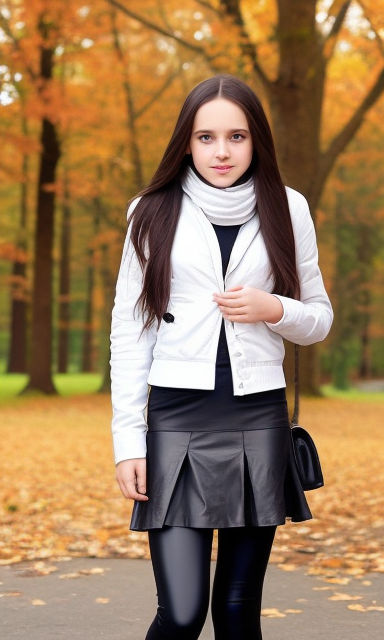 persian teen girl skirt at park - Playground