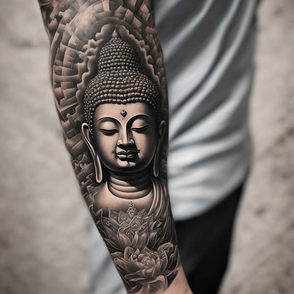 Buddha tattoo by Sasha O Kharin | Photo 14584