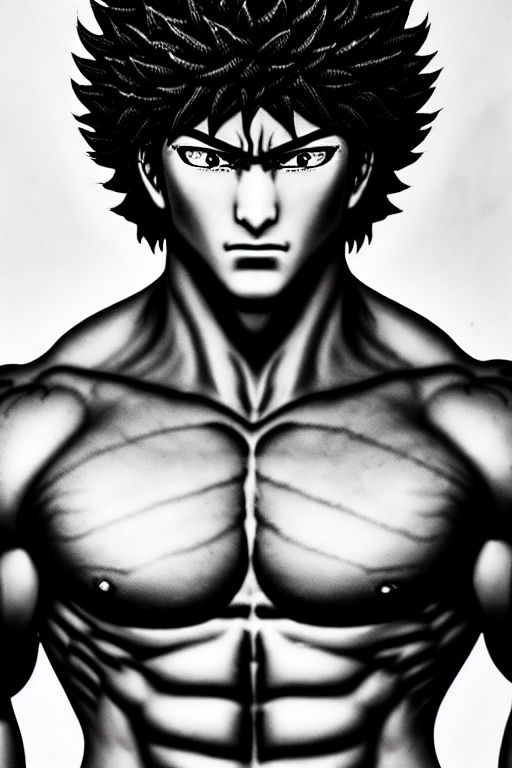 Baki the Grappler Chara Fine Graph Print Series - Baki Hanma