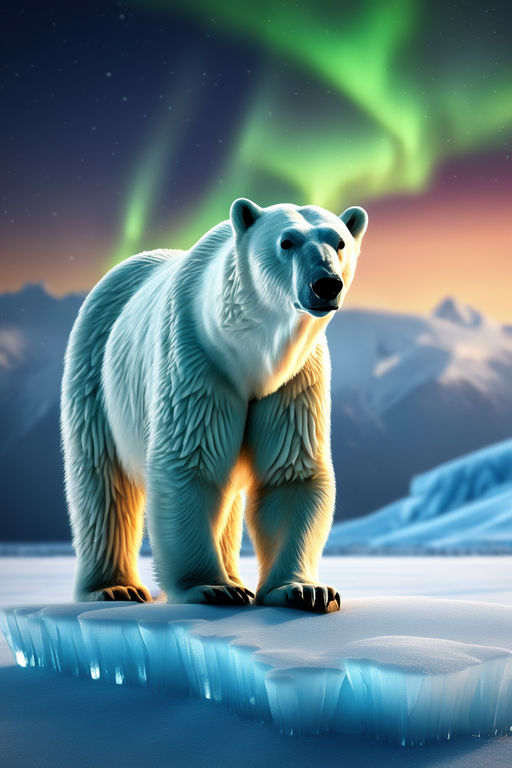 Hand Drawn Lonely Cartoon Polar Bear H5 Background Wallpaper Image For Free  Download - Pngtree