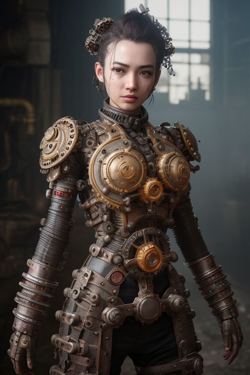 steampunk cyborg female