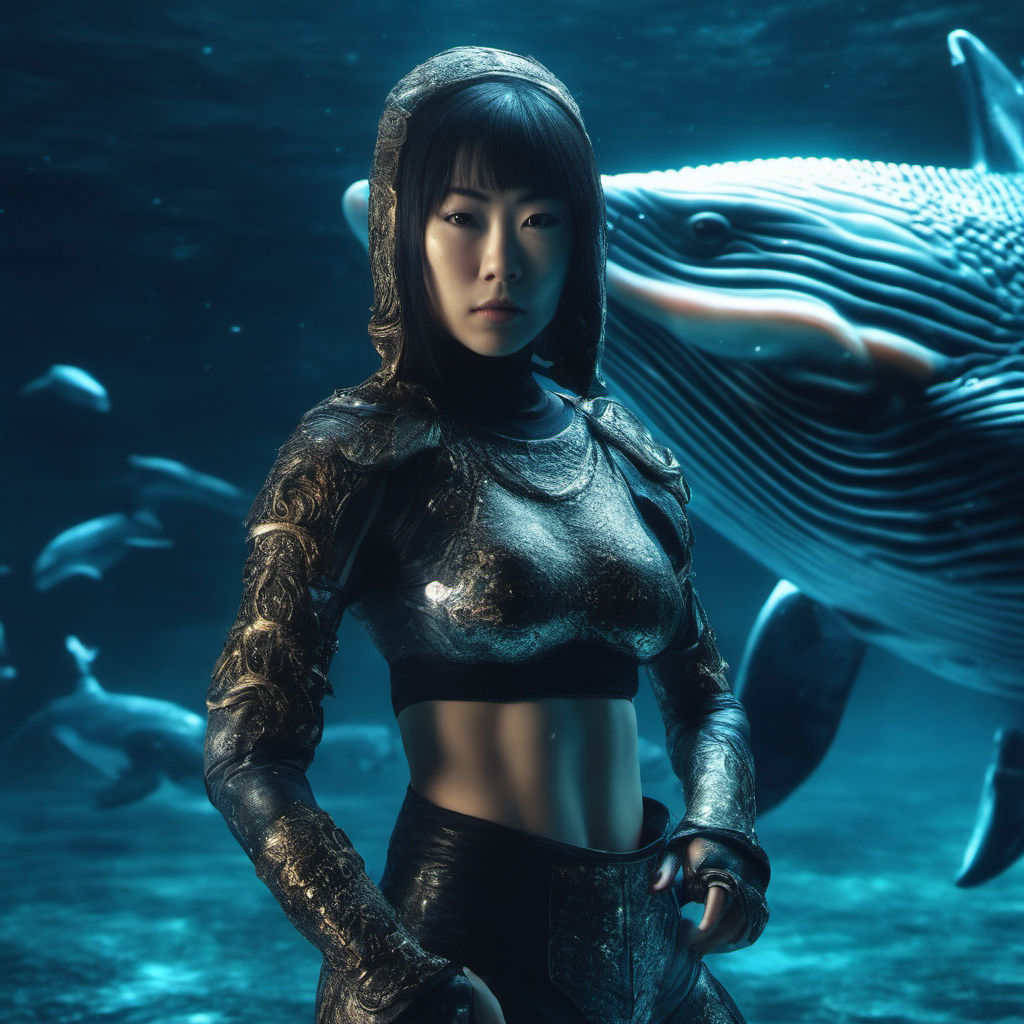 swims in a tight-fitting shiny bodysuit (made of fish scales) and round  underwater glasses - Playground