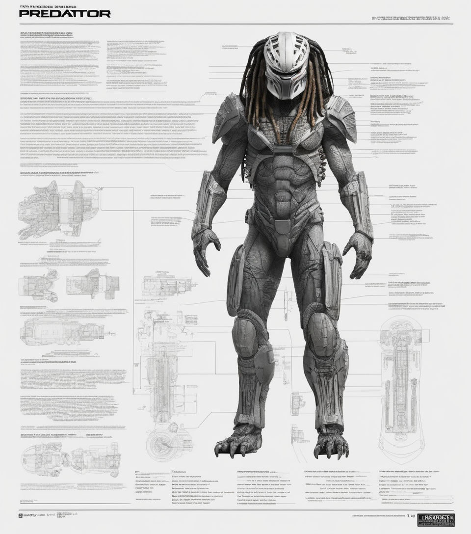 predator weapons drawings