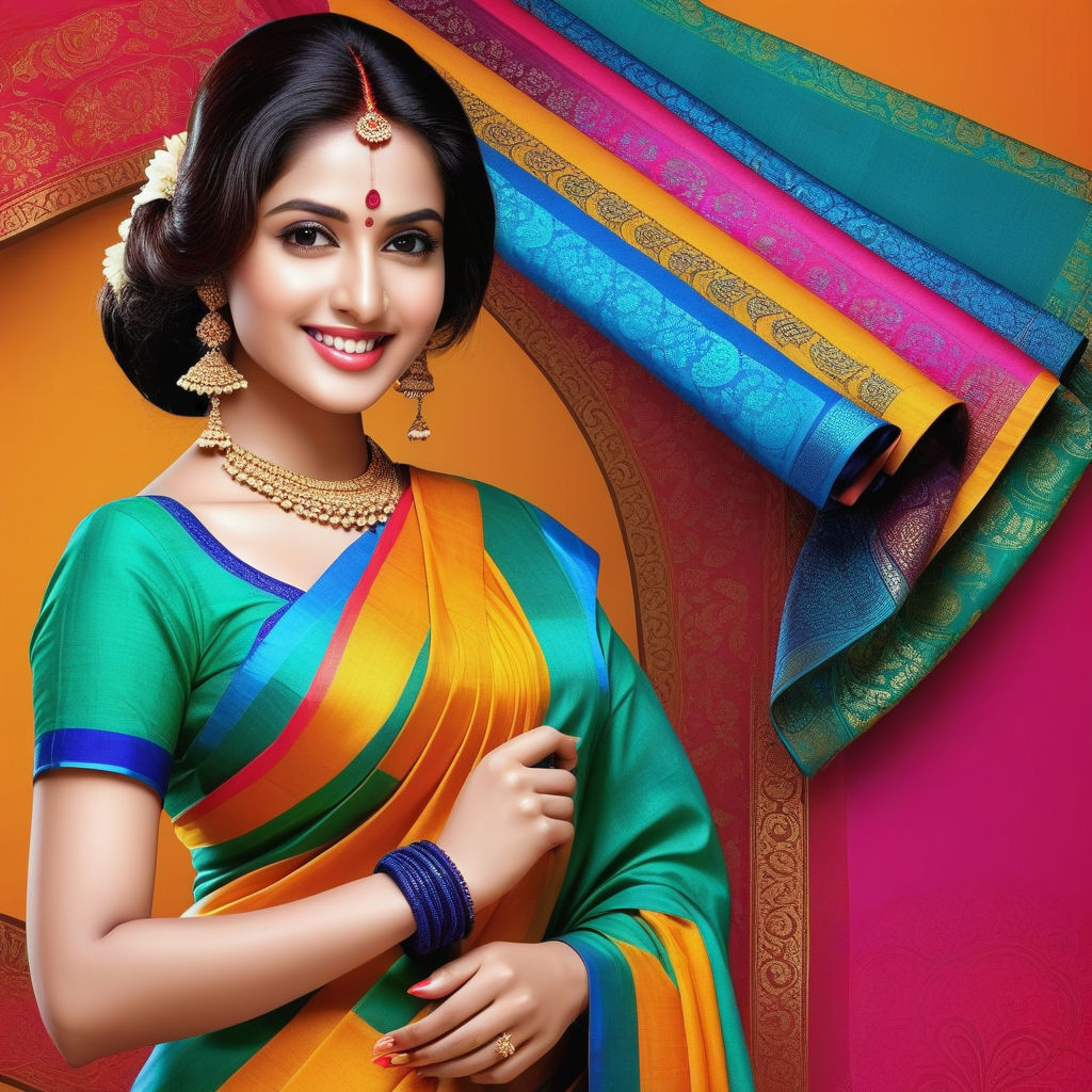 colorful saree - Playground