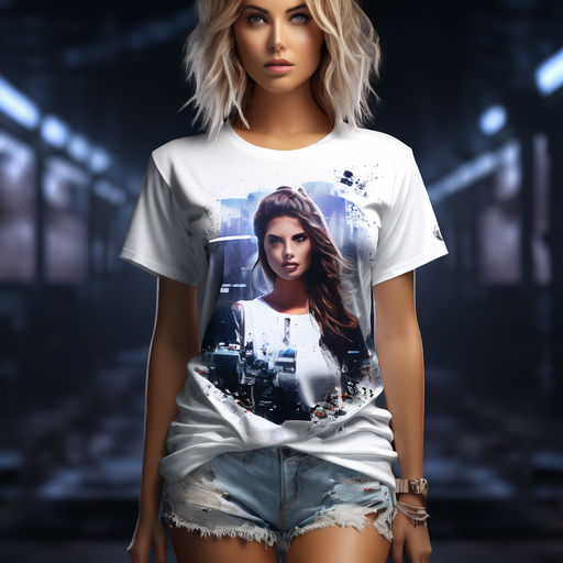 T-shirt with the image of a girl from playboy magazine - Playground