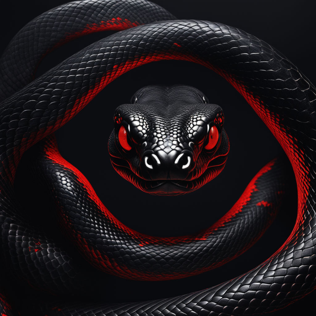 Dangerous snake with red eyes  Red and black snake, Snake art, Snake  wallpaper