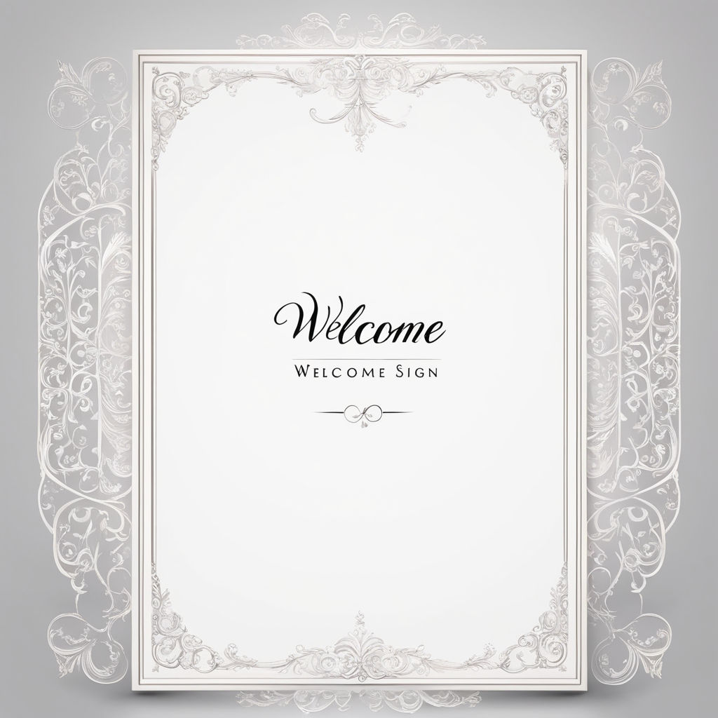 Black Signable Wedding Signature Frame