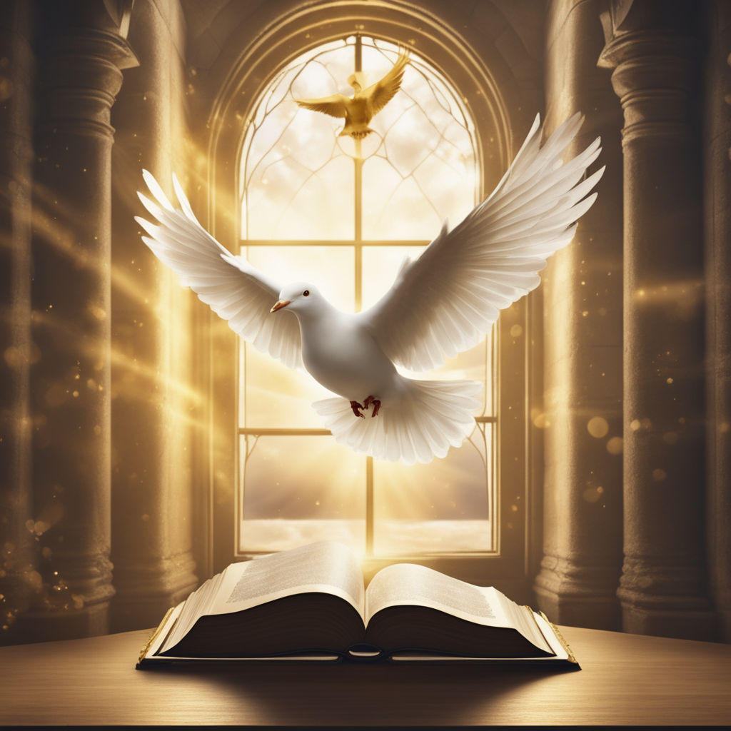 holy spirit dove and bible