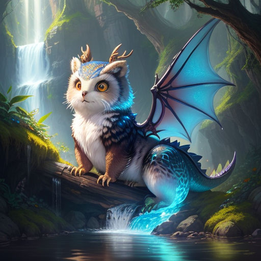 chibi water dragon