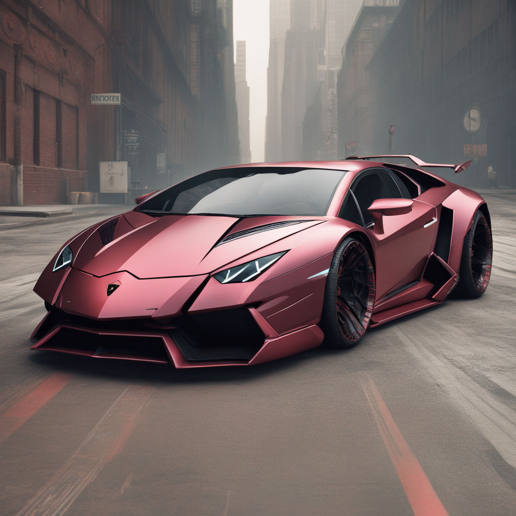 maroon lambo aventador