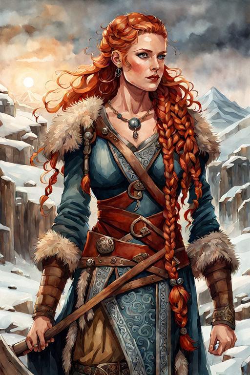 ArtStation - Female Braided Hair viking style