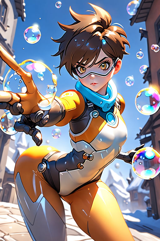 Tracer (Overwatch wallpaper) by gspy on DeviantArt