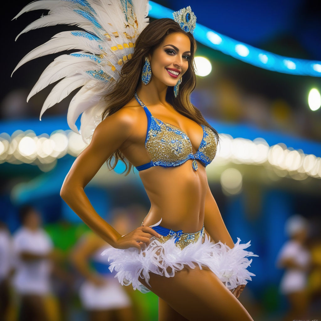 wearing Brazilian samba carnival dance bikini clothes - Playground