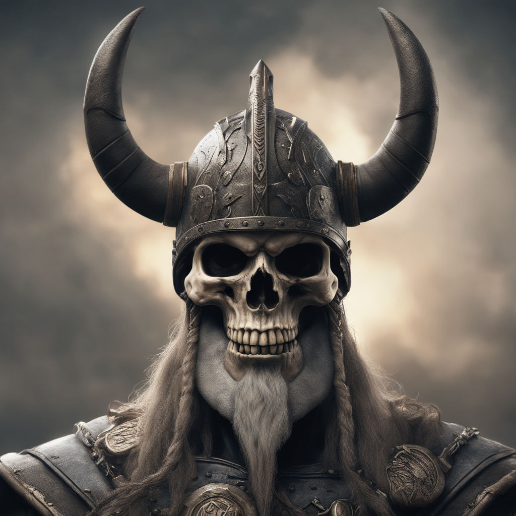 Viking Warrior SKULL on Shield SPECIAL EDITION 3D Original Sculpture – PA  Art Studios