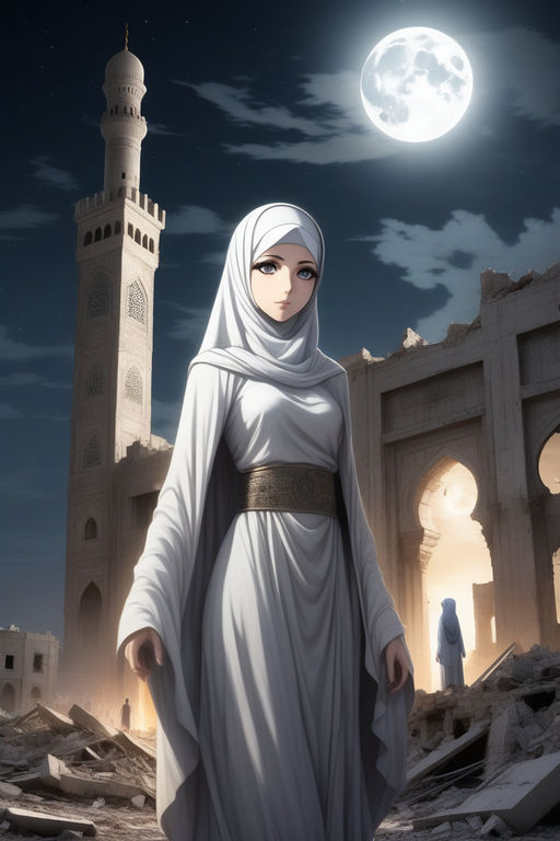 Anime muslim hijab - szuukie art - Digital Art, People & Figures