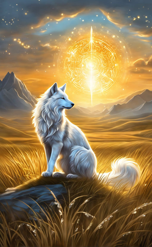 anime white wolf spirit