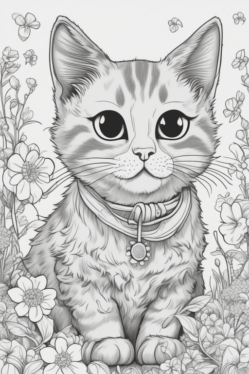 Anime Cat Clipart - Lucky Cat Colouring Page, HD Png Download - vhv