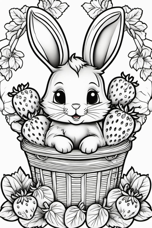 cute coloring pages of baby bunnies