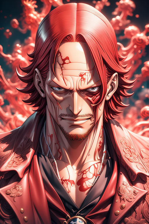 One Piece Anime - Shanks Retro Sty - Canvas Art Print