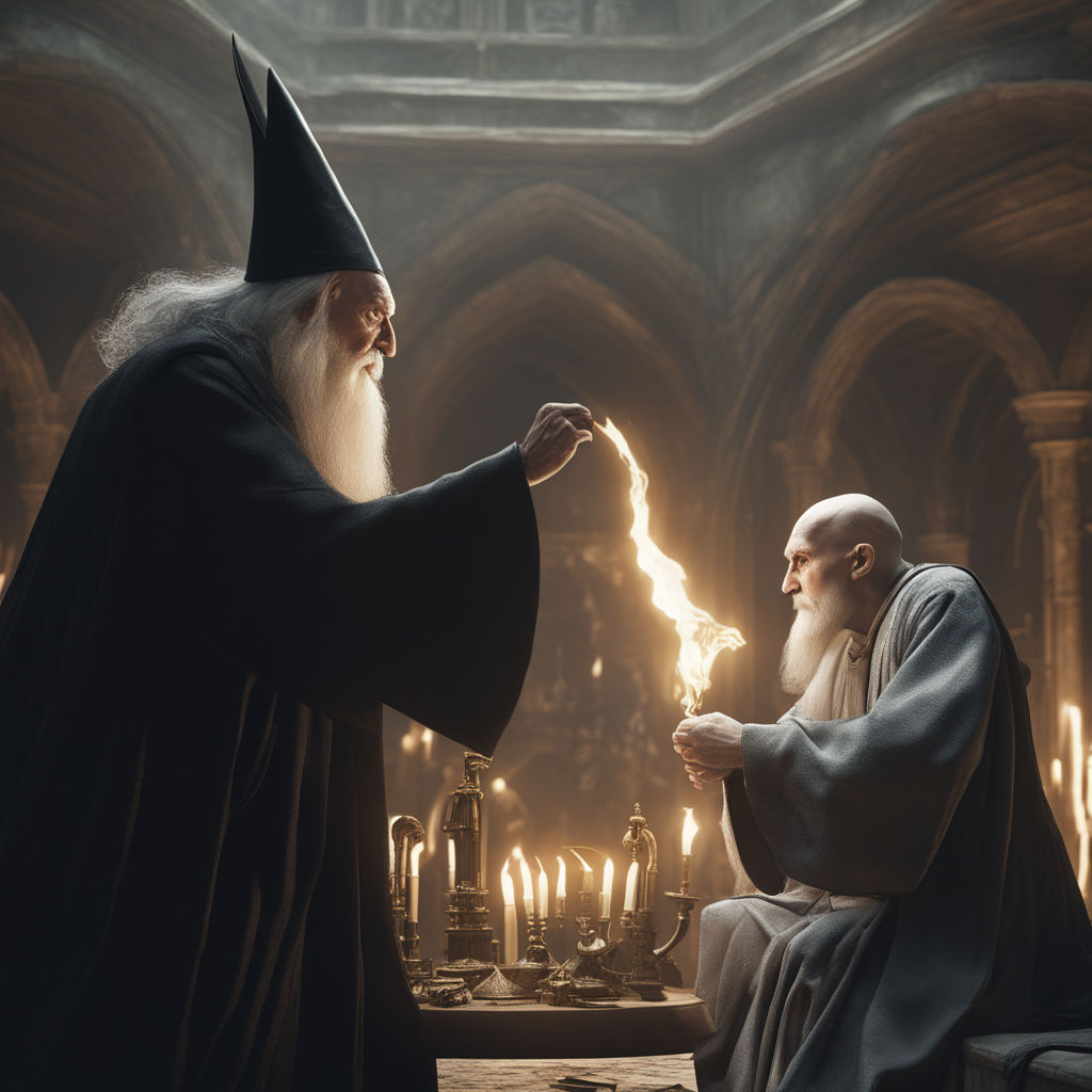 dumbledore vs voldemort fan art