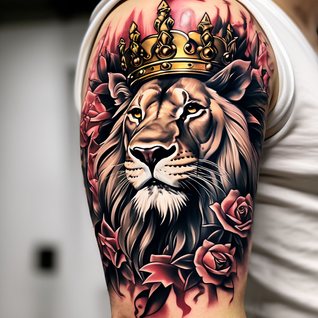 51 Cool Realistic Lion Tattoo Designs for Men [2024 Guide] | Full sleeve  tattoos, Lion tattoo design, Lion tattoo