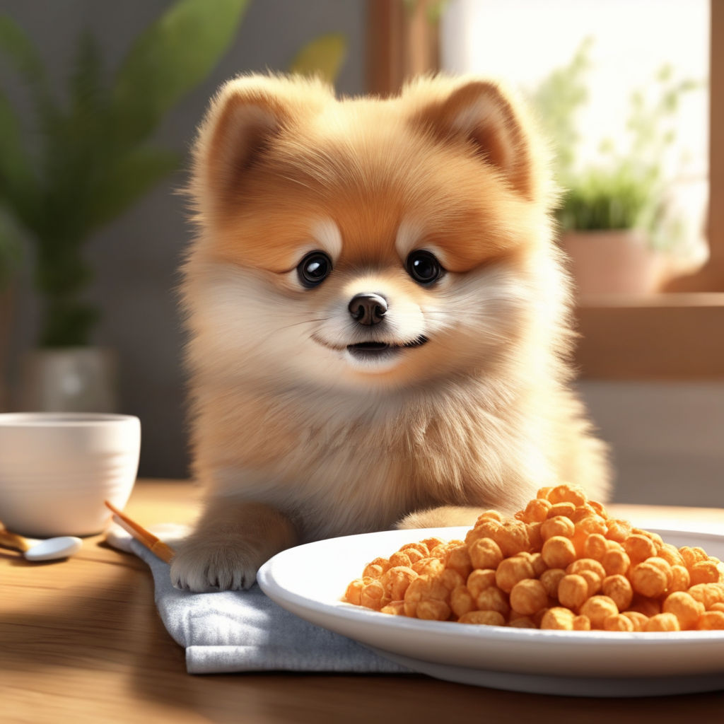 baby and dog eating popcorn