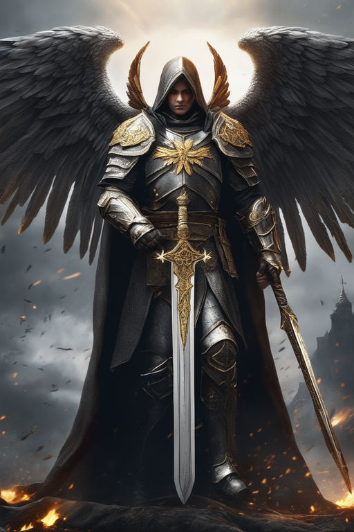 male angel knight