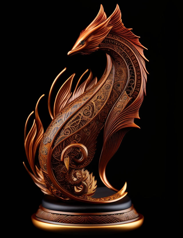 dragon wood carving. dragon is henna tattoo . design carving