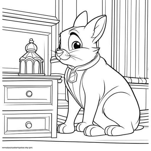 lady and the tramp characters coloring pages