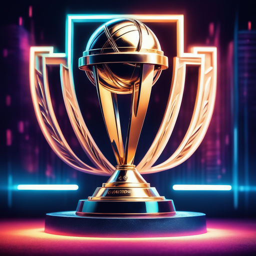 Realistic cricket world cup trophy on plain Vector Image