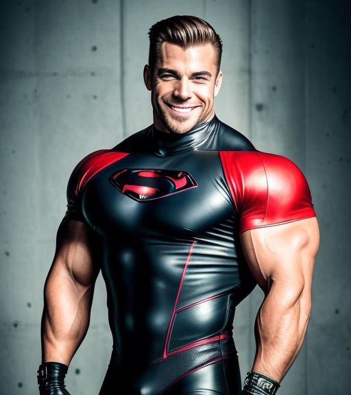 muscular superhero