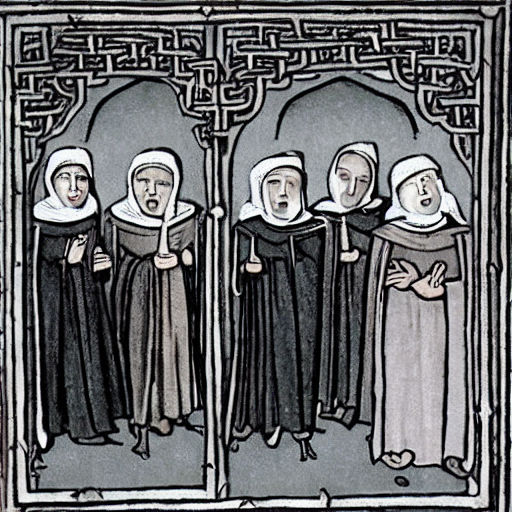 medieval monks singing