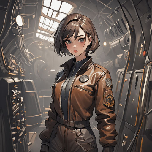 Commissioned art of Monika as an Emmerian Air Force pilot : r/acecombat