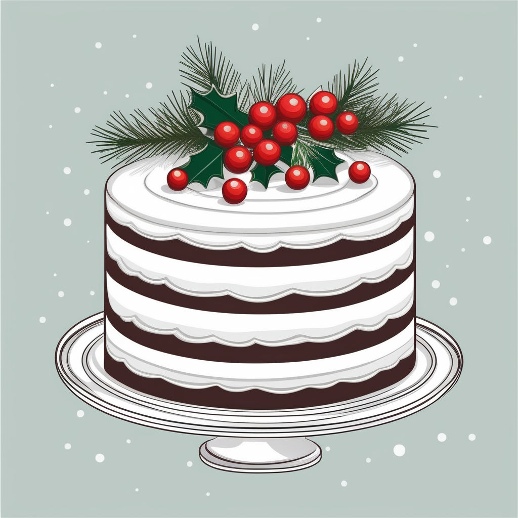 Yule log Christmas cake Line art Drawing, christmas, angle, white png |  PNGEgg