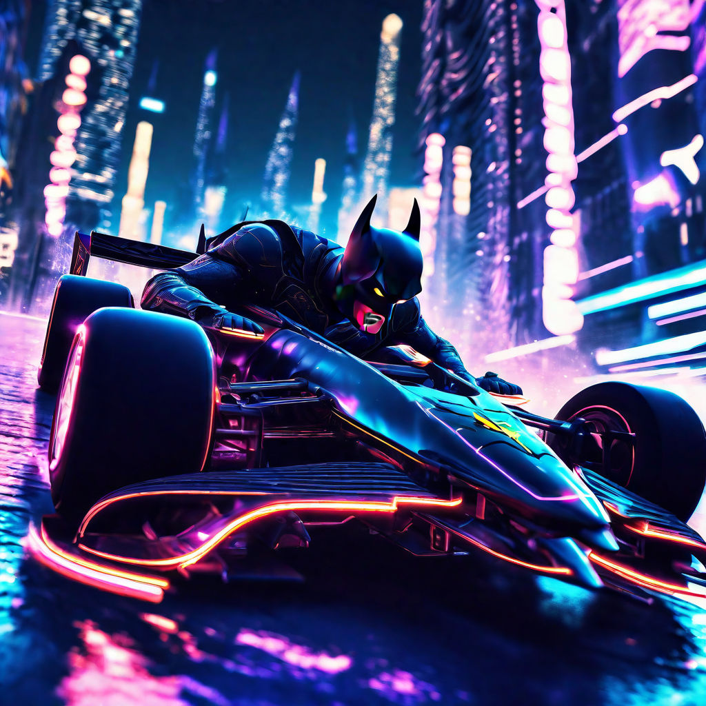 Batman Wallpaper 4K, Cyberpunk, Batmobile, Neon