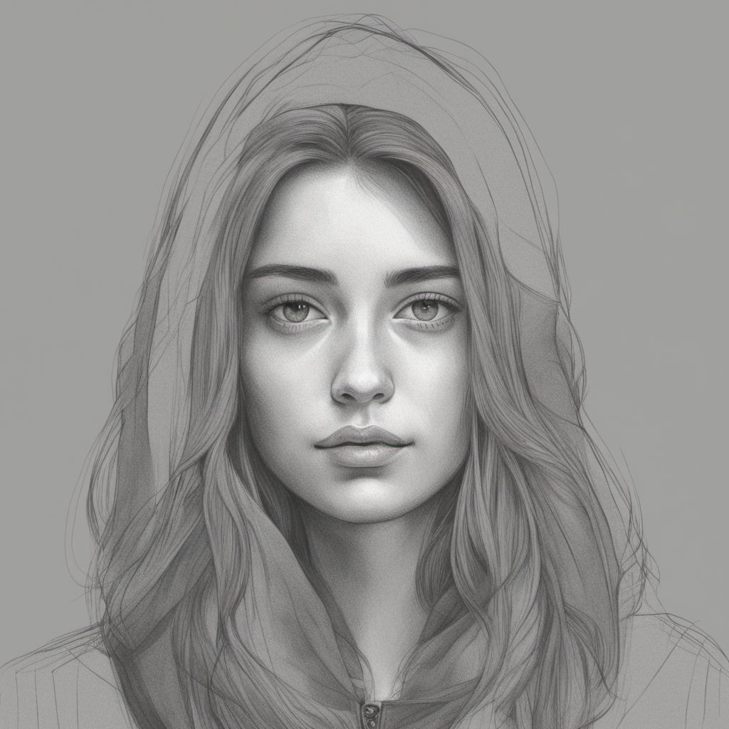 realistic face sketch