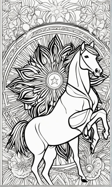 Horse Coloring Book for Girls Ages 8-12: Coloring and Drawing Pages for Kids  Who Love Cute Ponies and Horses, Activity Book for Children (Paperback)