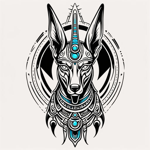 anubis tribal tattoos