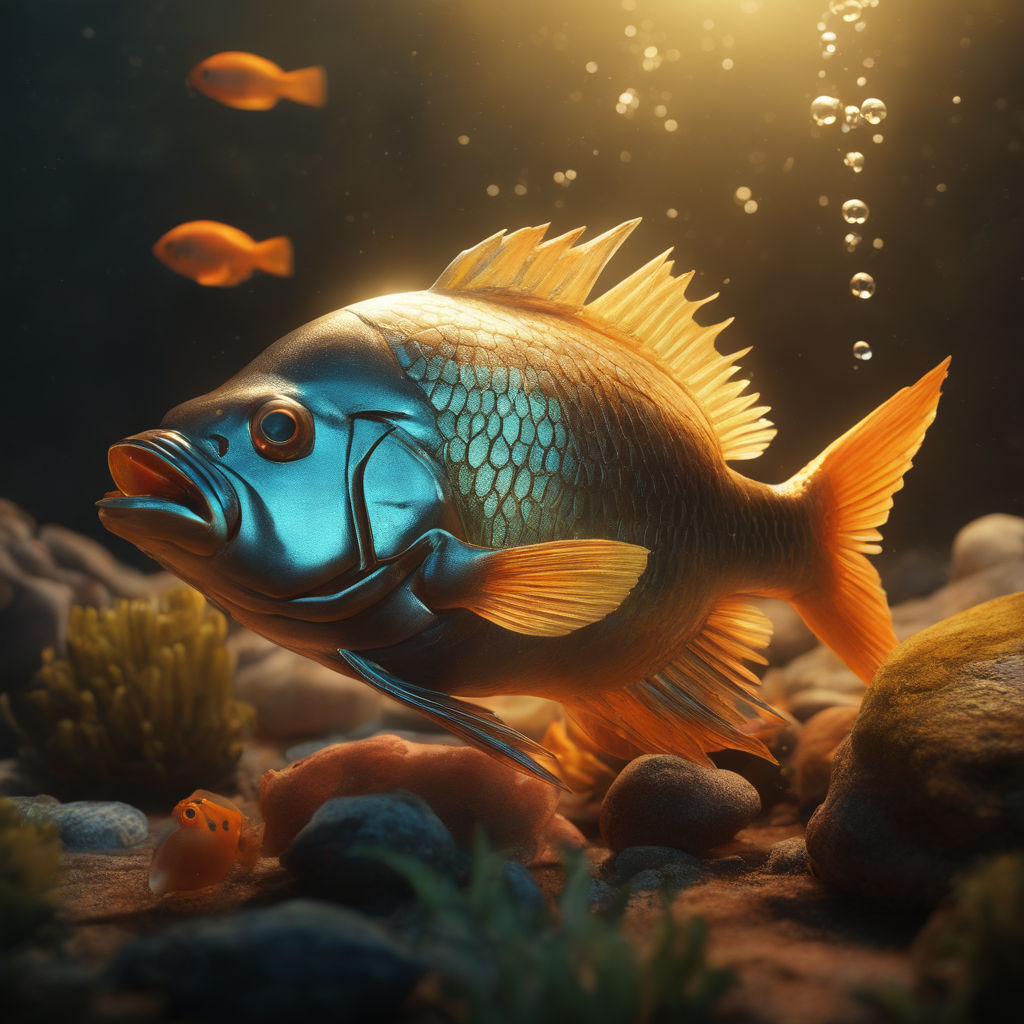 a turbo - fish, trending on artstation, 4 k octane 3 d