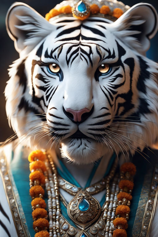 white tiger makeup