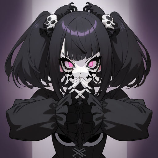 anime style goth girl - Playground