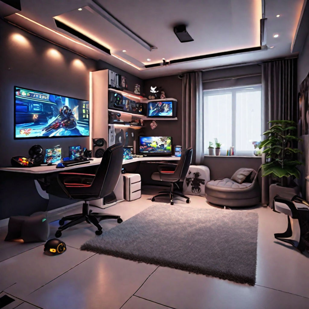 Small gaming room ideas Gamer room design Gaming computer room