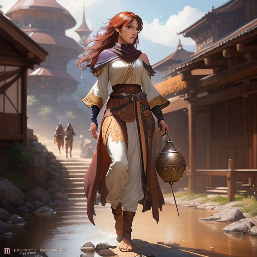 female monk art