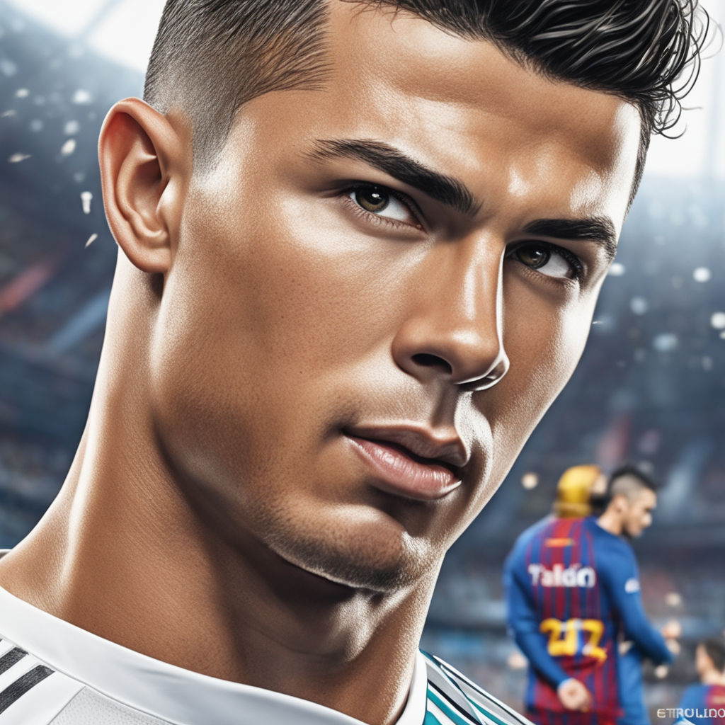 Cristiano Ronaldo vestido como superman cuerpo compl