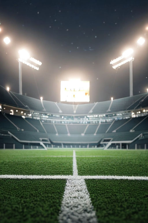 football field at night vertical