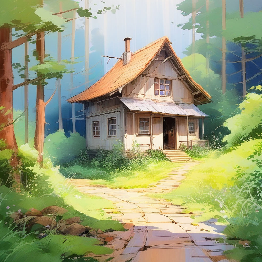 House anime style, House white background high quality ai image generated  27955291 Stock Photo at Vecteezy