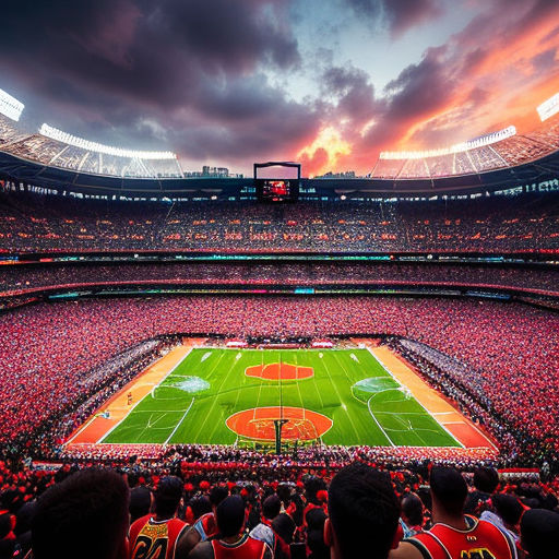 Aerial View Of Stadium With People And 49ERS Players And Fireworks 4K HD 49ERS  Wallpapers, HD Wallpapers