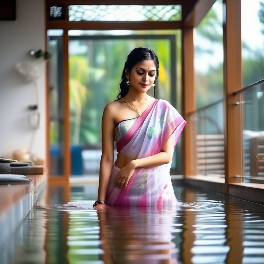 Wet Transparent Saree, rejoyces99